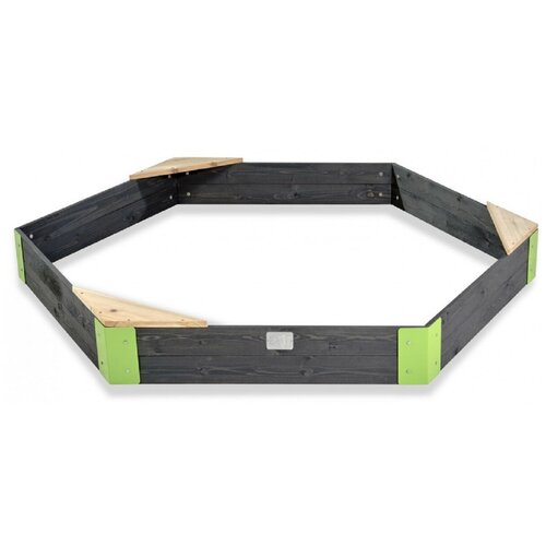 Песочница EXIT акцент шестиугольная 200х170х21 см