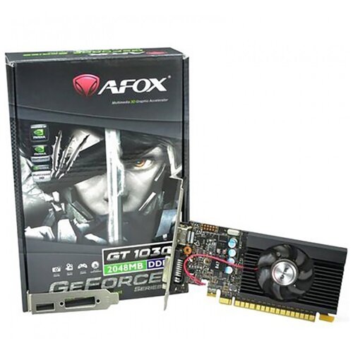 Видеокарта AFOX GeForce GT 610 2 GB (AF610-2048D3L7-V8), Retail видеокарта afox gt610 2gb ddr3 64bit lp single fan af610 2048d3l7 v6