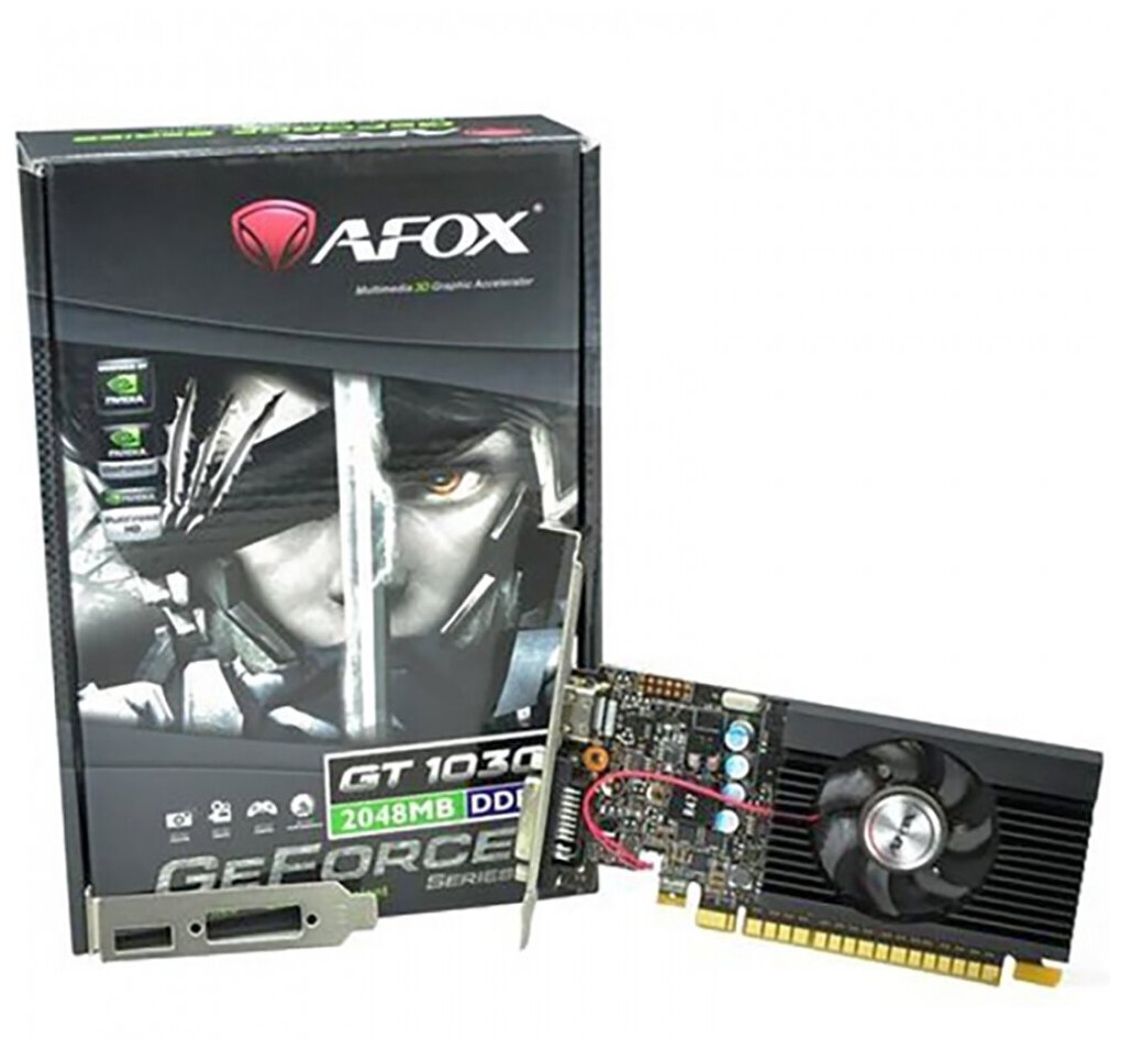 Видеокарта PCI-E Afox 2GB DDR3 64bit 40nm 810/1333MHz DVI-I/VGA/HDMI - фото №1