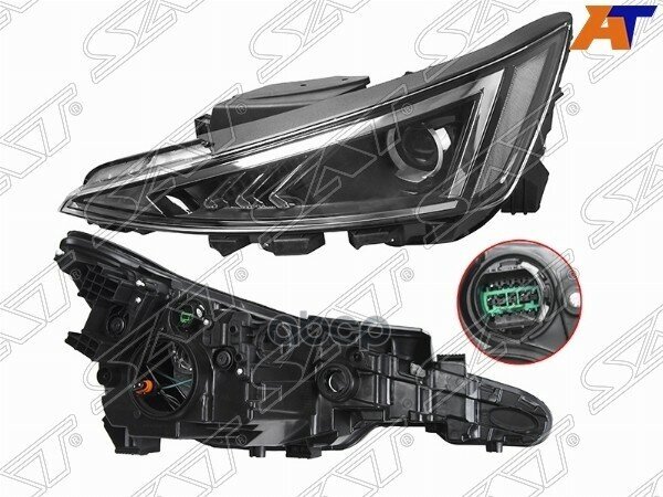 Фара Hyundai Elantra 18-20 Lh Led+Галоген Sat арт. ST-13-0023