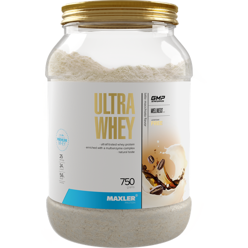 Протеин Maxler Ultra Whey, 750 гр., латте-макиато протеин со вкусом клубники maxler ultra whey 1 8 кг