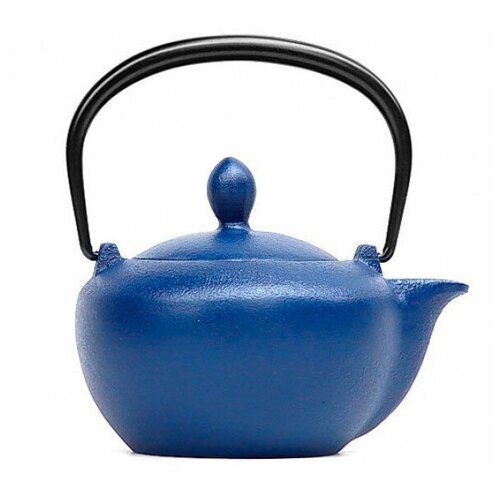 фото Чугунный чайник iwachu для чайной церемонии 0,25л синий