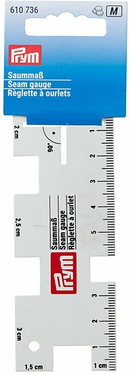 610736 Линейка для разметки припусков 40*104мм, Prym