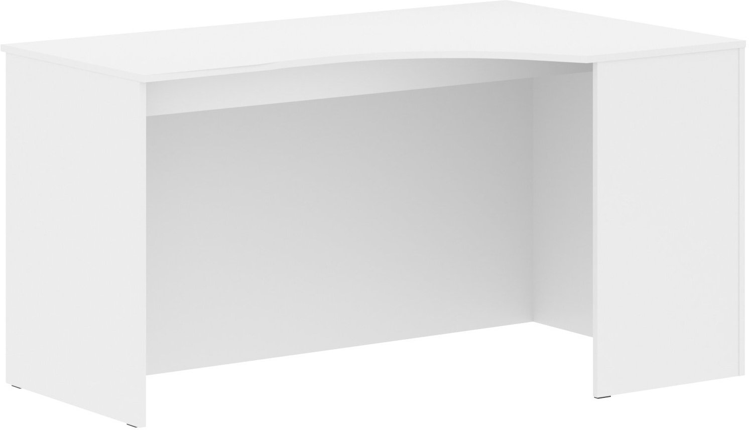 Компьютерный угловой стол SIMPLE SE-1400(R), правый угол, белый, 140х90х760 см