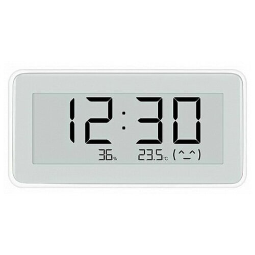 Часы Xiaomi Temperature and Humidity Monitor с датчиком температуры и влажности, 2xCR2032 часы с термометром xiaomi miiiw mute thermometer and hygrometer clock белый