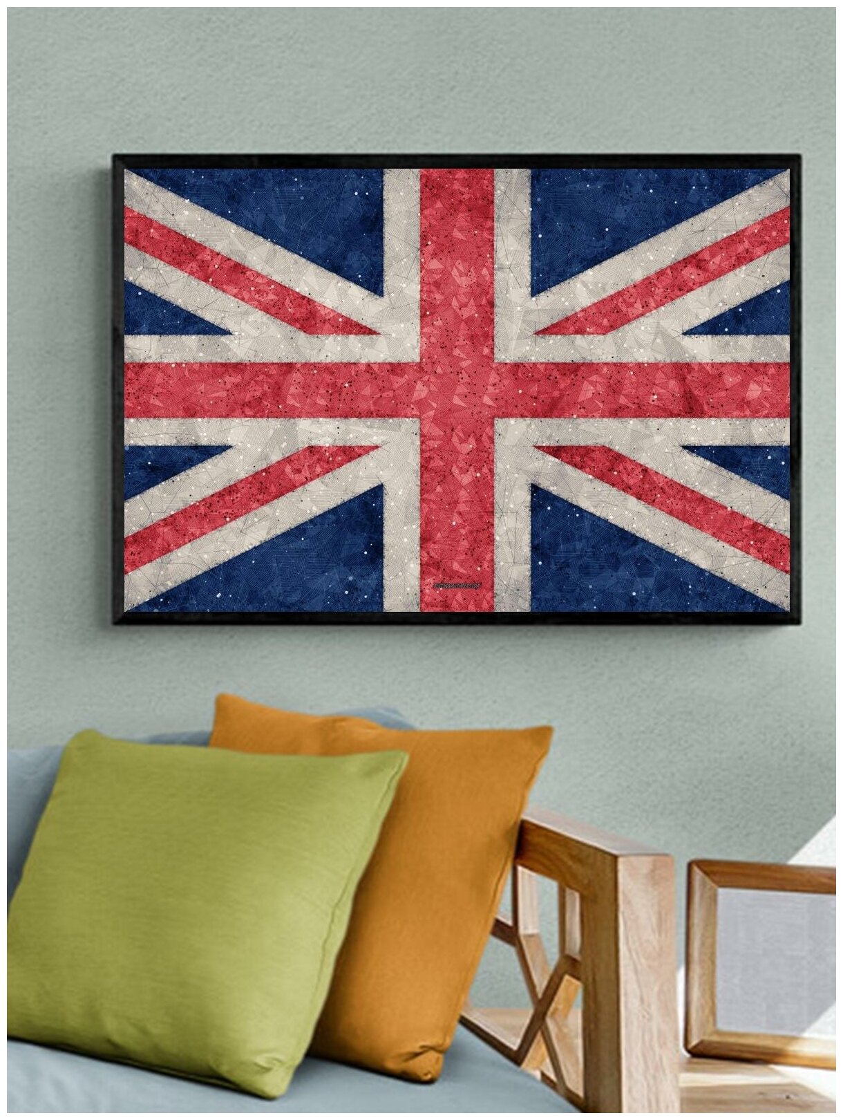 Постер / Плакат / Картина Флаг Великобритании 90х120 см в подарочном тубусе