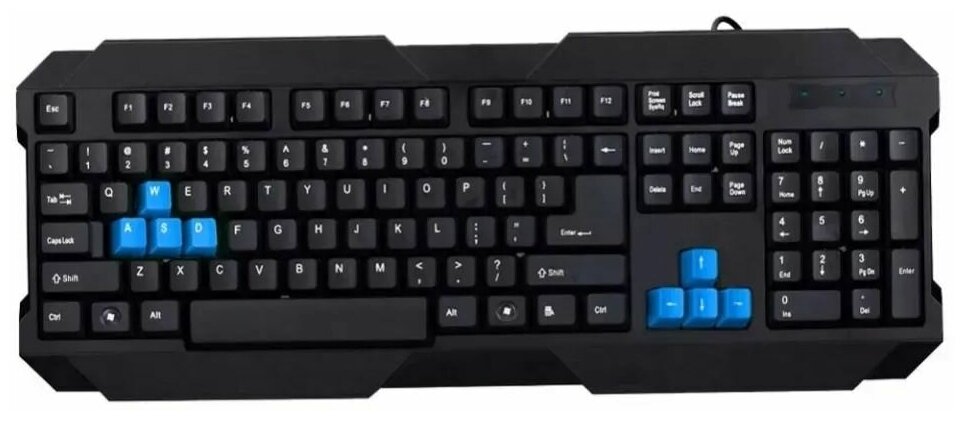 Клавиатура проводная, цвет черный