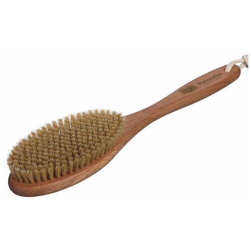 Kristaller Щётка для сухого массажа на ручке, щетина кабан, 215 пучков