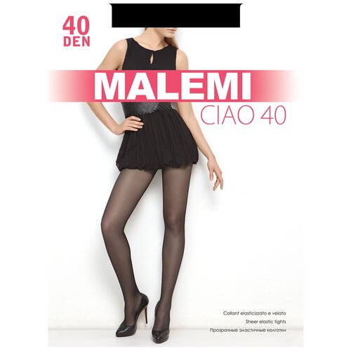 фото Колготки malemi ciao, 40 den, с шортиками, размер 3, черный