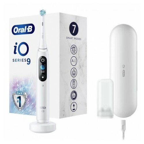 Электрическая зубная щетка Braun ORAL-B iOM9.1A1.1AD White Alabaster