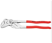 Клещи переставные - гаечный ключ KNIPEX KN-8603300, 60 мм (2 3/8"), L-300 мм, Cr-V, хромированные, обливные рукоятки