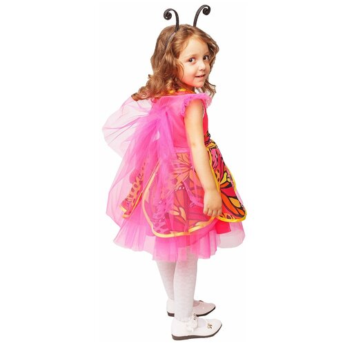 фото Костюм пуговка бабочка (1014 к-18), розовый/желтый, размер 116