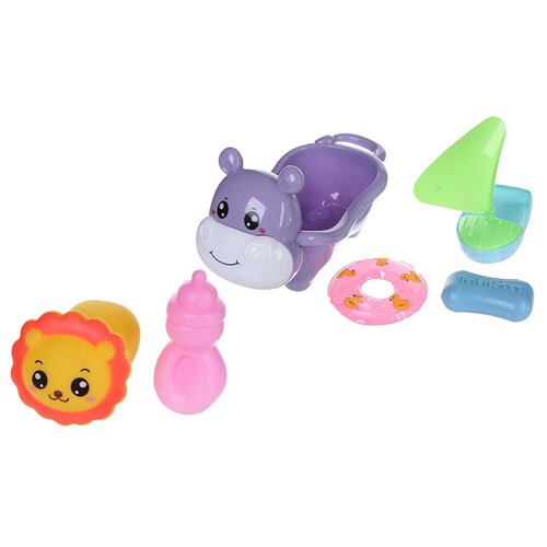 фото Набор игрушек крошка я ванночка-бегемотик 4567374