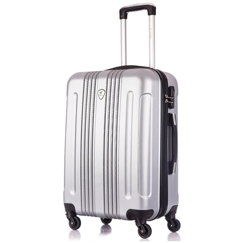 комплект чемоданов lacase bangkok цвет черный Чемодан L'case Bangkok Ch0544, 66 л, размер M, серый