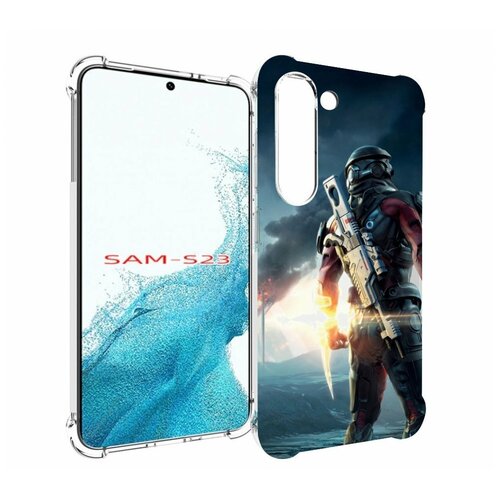 Чехол MyPads Mass Effect Andromeda Ryder для Samsung Galaxy S23 задняя-панель-накладка-бампер