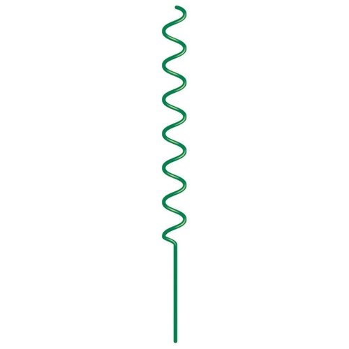 Долговечная спиральная опора 1,2 м, d5 мм, 1 шт, стальная в антикоррозийной ПВХ оболочке, цвет зеленый, прочная опора для хрупких или вьющих цветов опора для растений 1 м