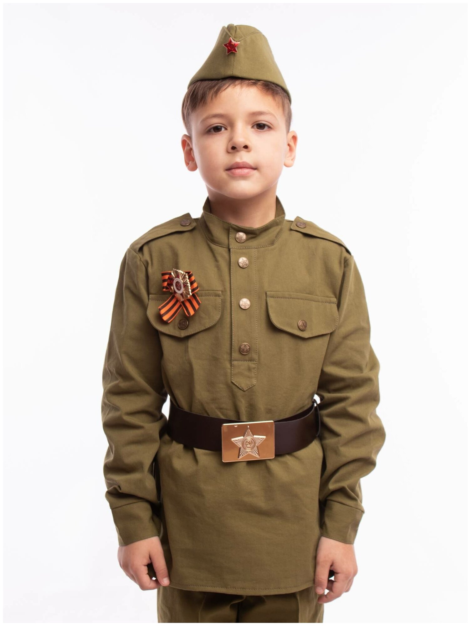 Костюм Солдат хлопок (2130 к-21), размер 128, цвет мультиколор, бренд Пуговка