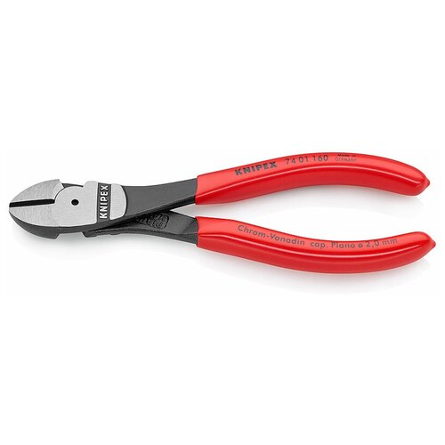 Бокорезы Knipex 740 11 60 160 мм красный торцевые кусачки knipex 64 62 120 esd 120 мм черный серый