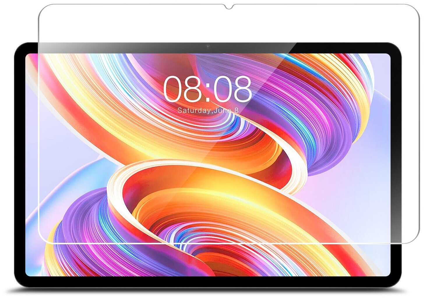 Защитное стекло на Teclast T50 11" на Экран (гибридное=пленка+стекловолокно) прозрачное тонкое Hybrid Glass Miuko