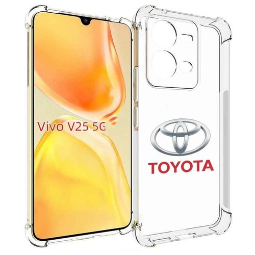 Чехол MyPads toyota-тойота-4 мужской для Vivo V25 5G / V25e задняя-панель-накладка-бампер