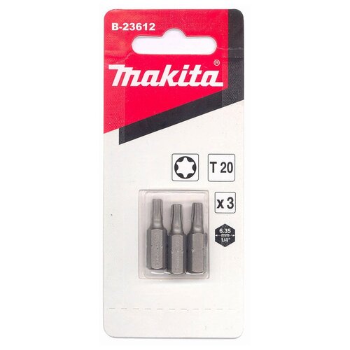 Набор бит Makita B-23612, 3 предм., светло-серый makita b 23488 3 предм серебристый