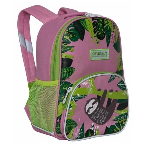 фото Рюкзак детский grizzly, для девочек 5-6 лет, розовый