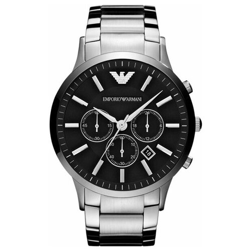 Наручные часы EMPORIO ARMANI Часы мужские Emporio armani AR2460, серебряный, черный