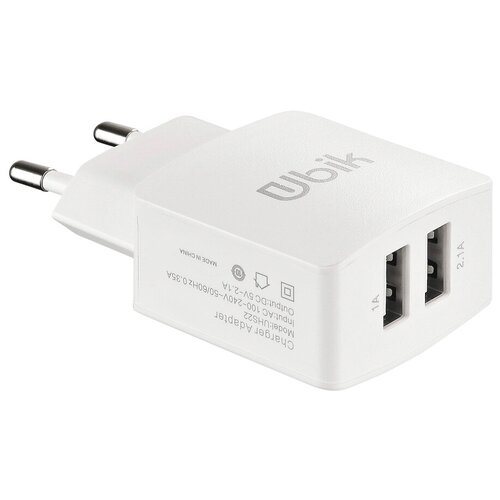 Автомобильное зарядное устройство Ubik UHS22, 10 Вт, белый