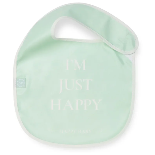 фото Happy baby нагрудник на липучке expert water-proof baby bib x1 (16009), aqua