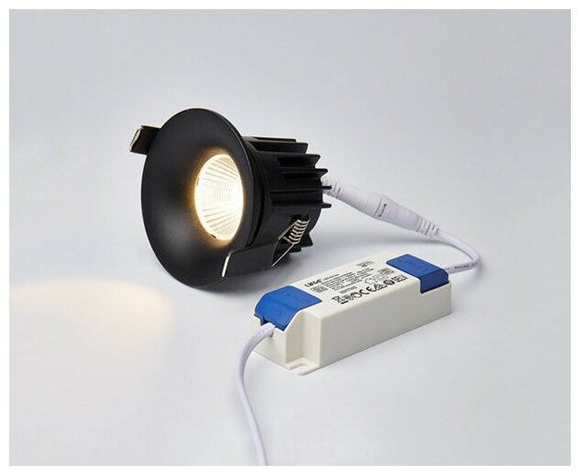 Встраиваемый светильник Italline IT06-6016 BLACK 3000K, LED, 12 Вт - фотография № 5