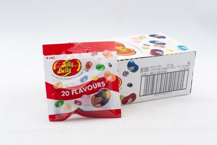 Драже Jelly Belly ассорти 20 вкусов 70 грамм Упаковка 6 шт