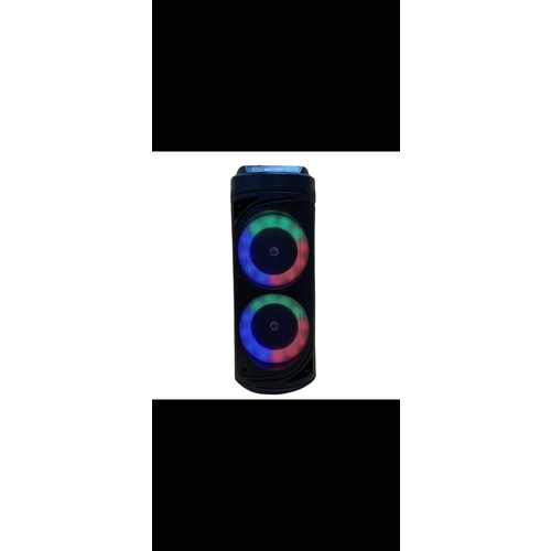 Портативная колонка (ZQS-6212) Bluetooth/USB/MicroSD/FM/ (черная) с пультом ДУ и микрофоном