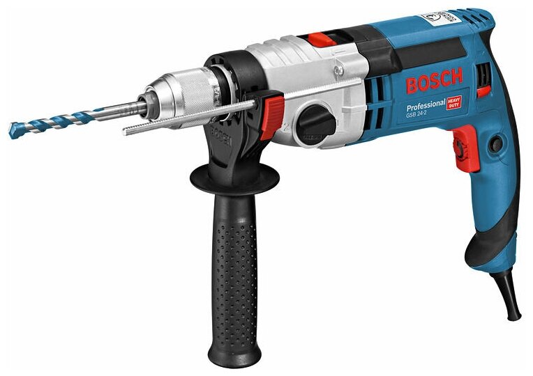 Ударная дрель BOSCH GSB 24-2 (БЗП) L-Case 1100 Вт