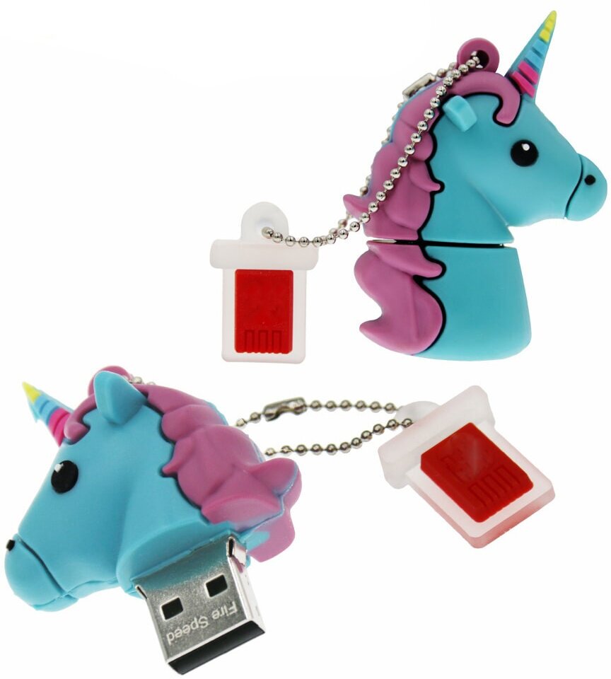 USB флешка сувенирная подарочная Единорожка 32 ГБ