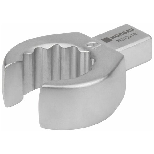 Насадка для ключа накидная 9х12 мм разрезная, диаметром 19 мм NORGAU Industrial, метрическая для резьбовых соединений в труднодоступных местах, CrV