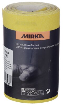 Шкурка шлифовальная Mirka Mirox на бумаге, ширина 115 мм, длина 5 м, зерно P80