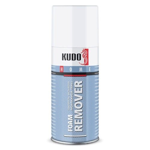 очиститель монтажной пены kudo foam remover 210 мл 1 шт KUDO Удалитель застывшей монтажной пены FOAM REMOVER 0.21 л 1 шт.