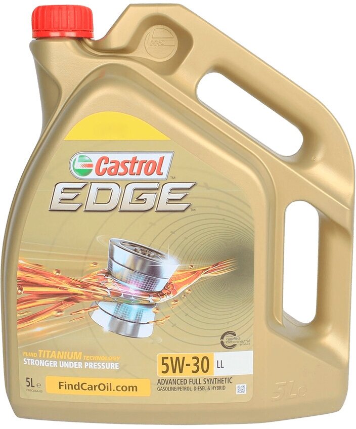 Синтетическое моторное масло Castrol Edge 5W-30 LL, 5 л, 1 шт