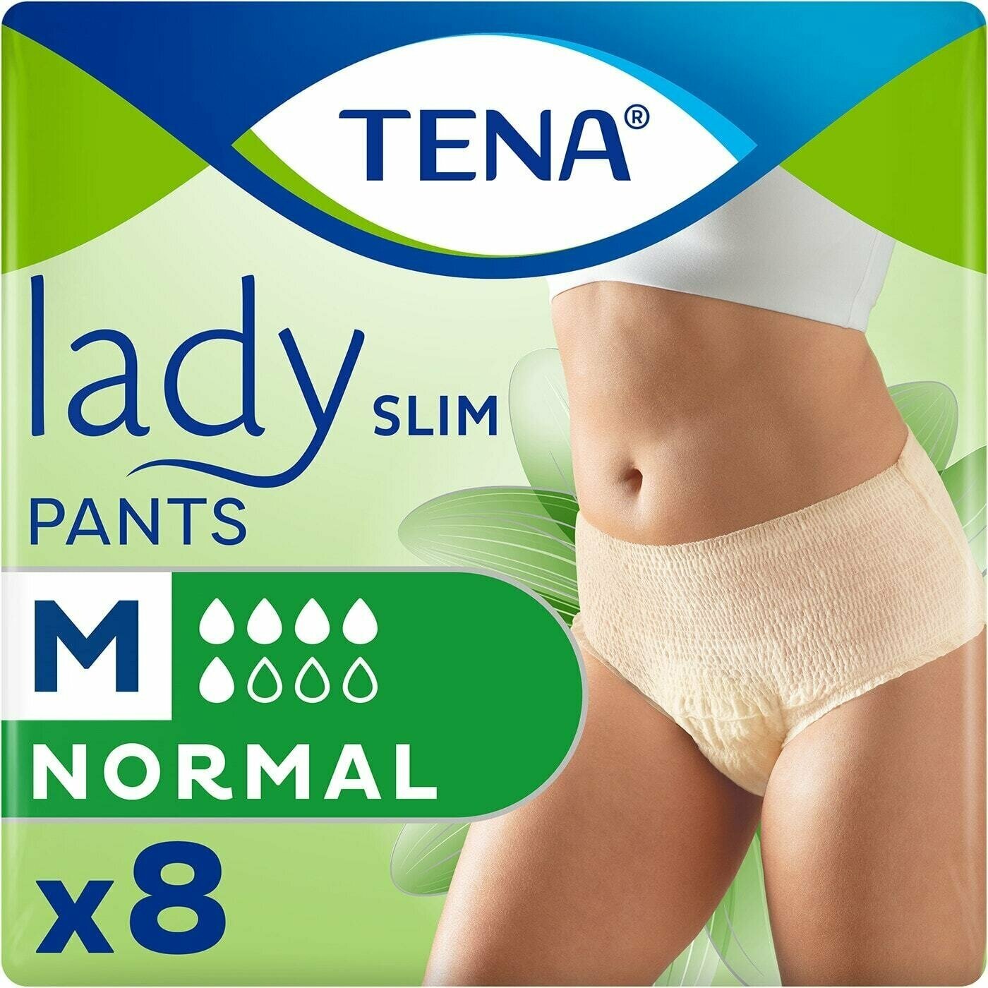 Tena / Впитывающие трусы Tena Lady Slim Pants Normal для женщин размер М 8шт 2 уп