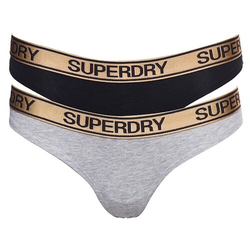 Нижнее белье, SuperDry, артикул: W3110078A, Цвет NLN Black/Grey Marl, Размер 16