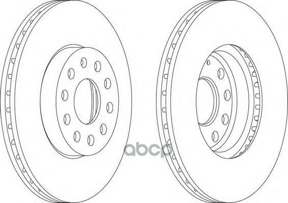 Диск Тормозной Передний Vw Ad Вент Ferodo Ddf1218 Ferodo арт. DDF1218