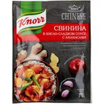 Knorr Приправа Свинина в кисло-сладком соусе с ананасами, 37 г - изображение