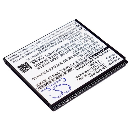 Аккумулятор Cameron Sino CS-OT503SL 1600 мАч аккумулятор для alcatel one touch 6012x tlp017a1 tlp017a2