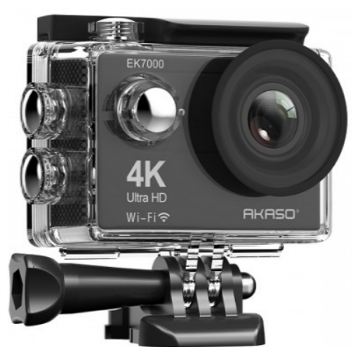 Экшн-камера AKASO SYYA0025-BK-01 влагозащита (до 30 м.), Time Lapse, пульт управления - фото №3