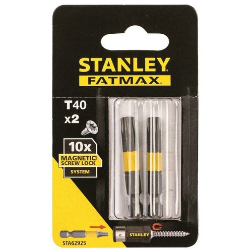 Stanley Биты FatMax MagnetScrLock T40x50мм 2шт Sta62925-xj .