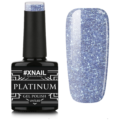 Гель лак XNAIL PROFESSIONAL Platinum жидкая фольга, для дизайна ногтей, 10 мл, № 7