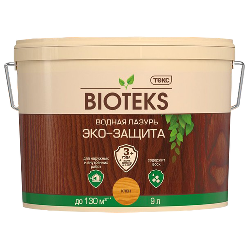 ТЕКС антисептик Эко-защита Bioteks, 9 л, клен