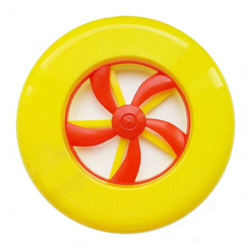 Тарелка Вертушка летающая Green Plast d24 см желтая от 3 лет пластик 24х24х2 вес кг 0086 392₽