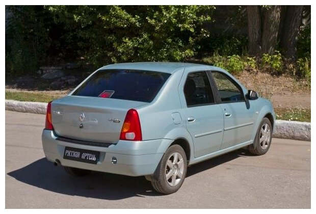 Накладка на задний бампер АБС-пластик для Renault Logan 2004-2009