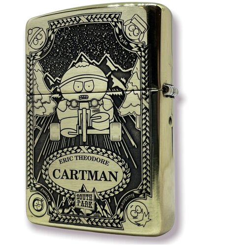 Зажигалка бензиновая Zippo Armor с гравировкой - Картман (Южный парк)